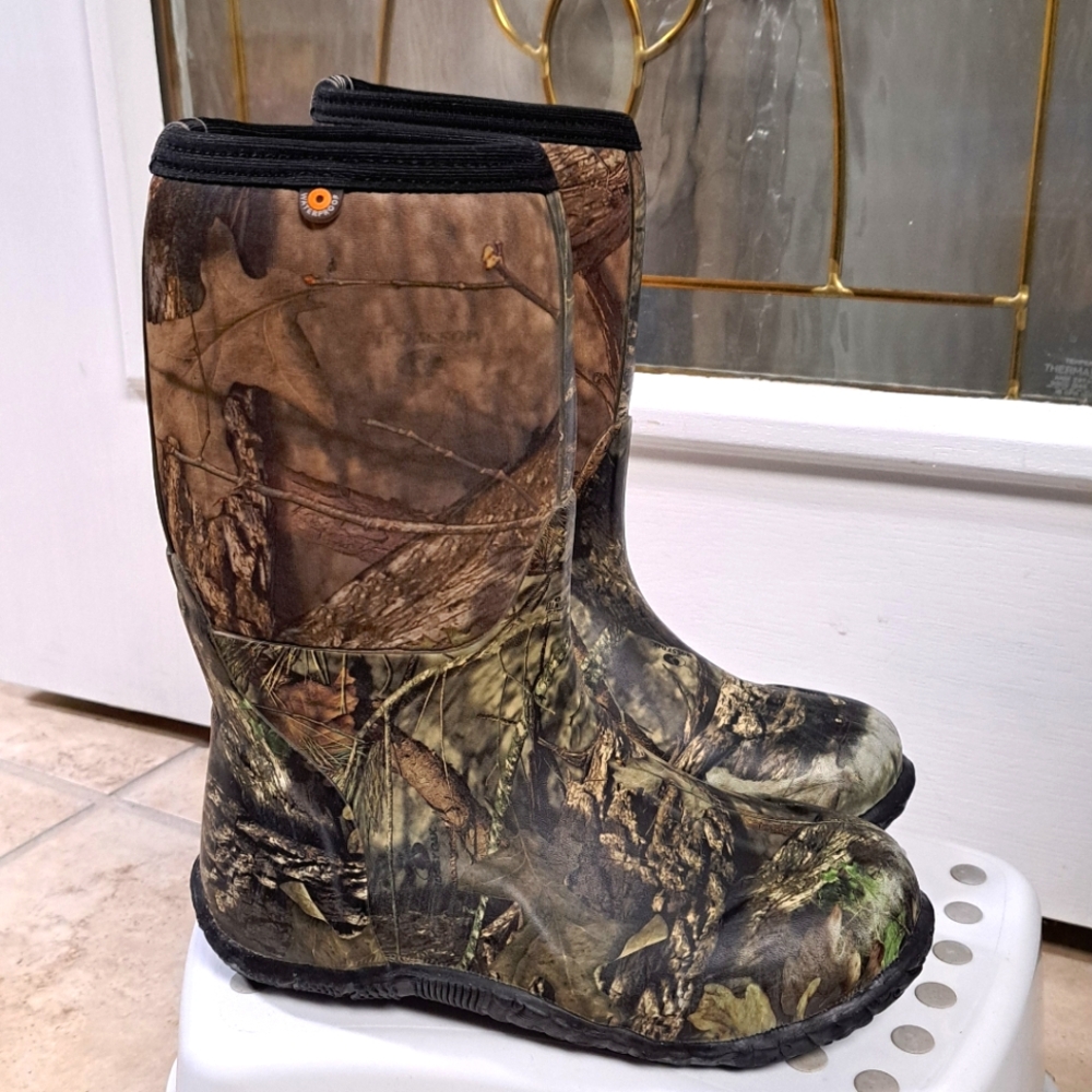 Bogs Boots Youth 4 Winter Waterproof Mossy Oak Camo - Picture 11 of 11